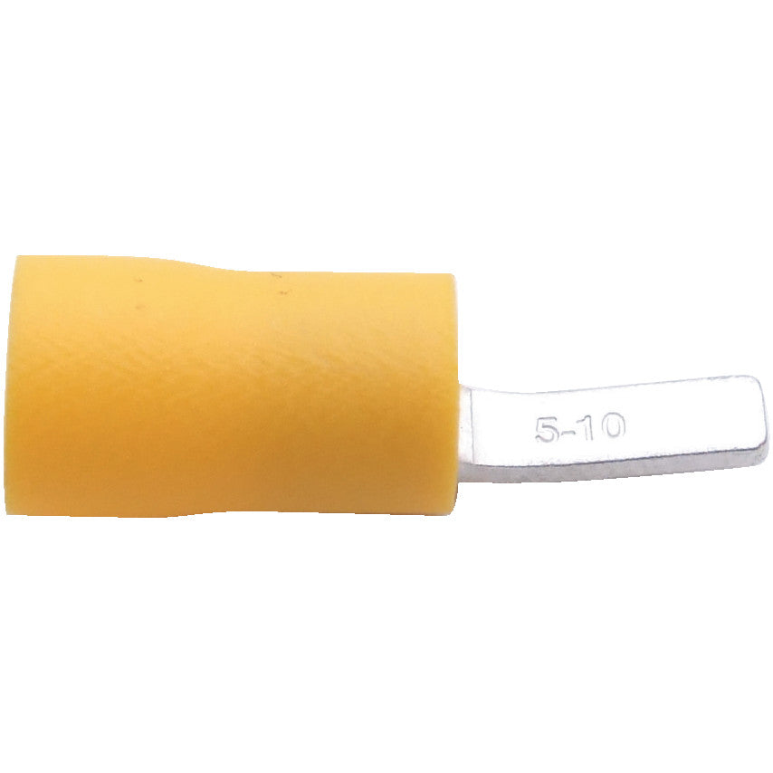 Kennedy 10mm Long-Blade Connector Terminal-Yellow (100 | KEN5152100K
