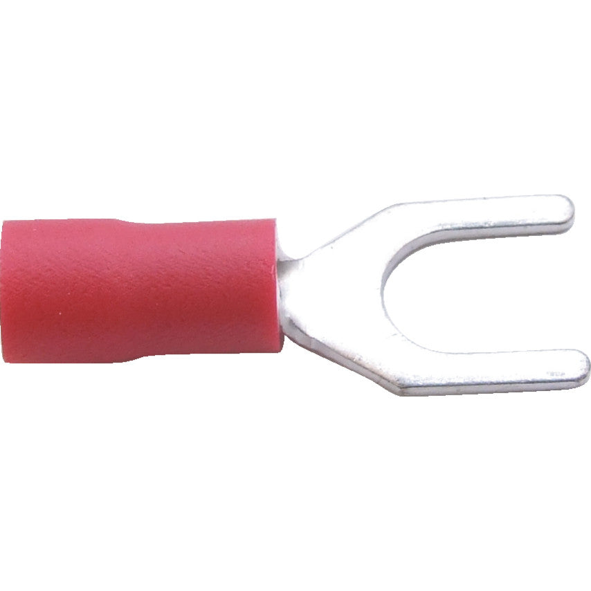Kennedy 5mm Fork Connector Terminal-Red (100) | KEN5152230K