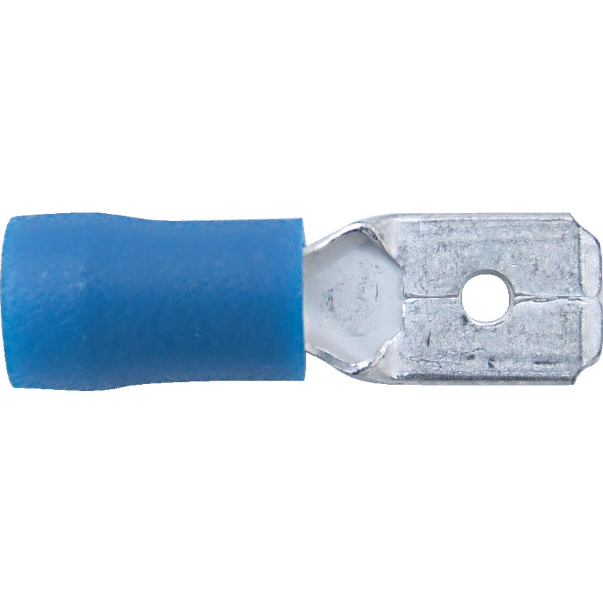 Kennedy 6.3mm Male Tab Connector Terminal-Blue (100) | KEN5153710K