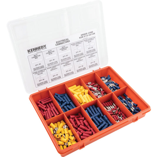 Kennedy 300Pc Terminals Kit-Spades, Bullets & Butt Connectors | KEN5155610K