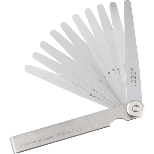 Kennedy 10-Blade Imperial Feeler Gauge, 0.0015" to 0.025" | KEN5180610K