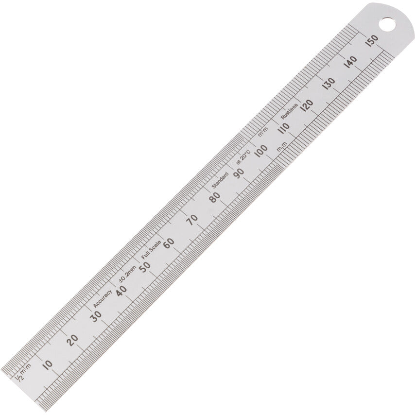 Engineer's Rule, Round End, Rigid Blade, 150mm (6") | KEN5183110K