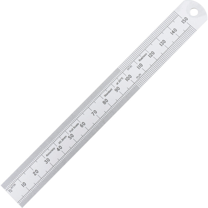 Engineer's Rule, Round End, Rigid Blade, 150mm | KEN5183130K