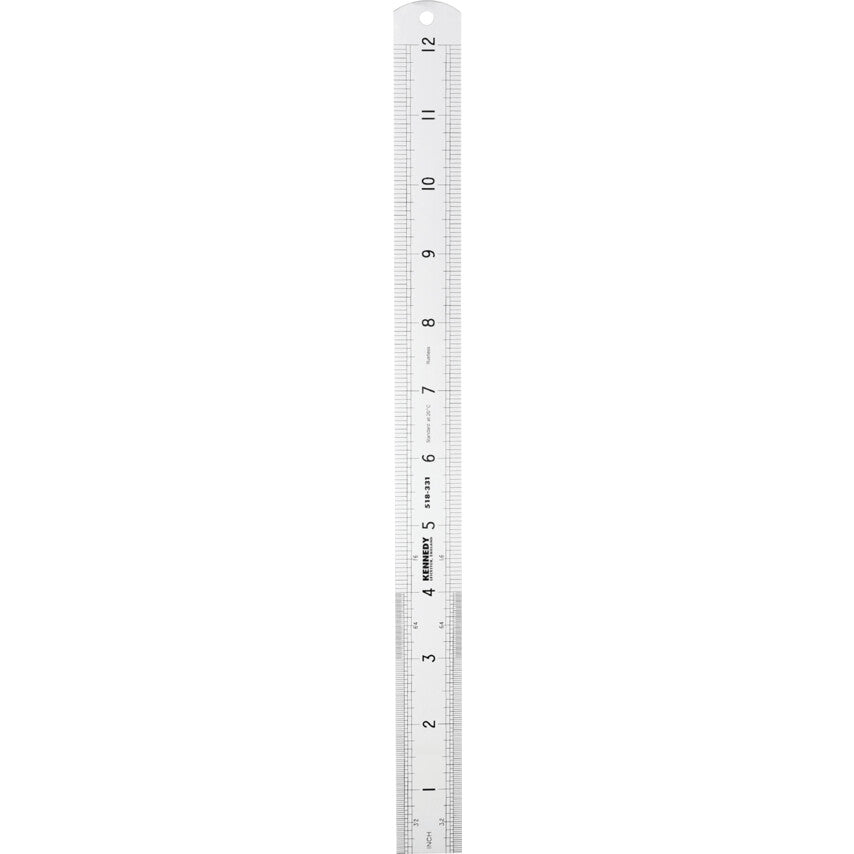 Engineer's Rule, Round End, Rigid Blade, 300mm (12") | KEN5183310K