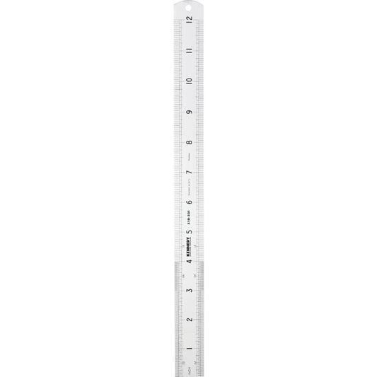 Engineer's Rule, Round End, Rigid Blade, 300mm (12") | KEN5183310K