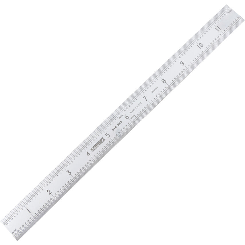 Engineer's Rule, Square End, Rigid Blade, 300mm (12") | KEN5183320K