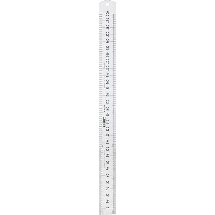 Engineer's Rule, Round End, Rigid Blade, 300mm | KEN5183330K