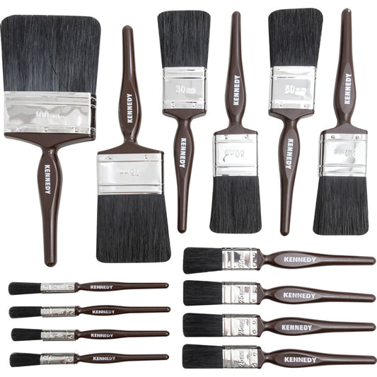 Kennedy 14Pc Industrial Natural Flat Bristle Paintbrush Set | KEN5331300K