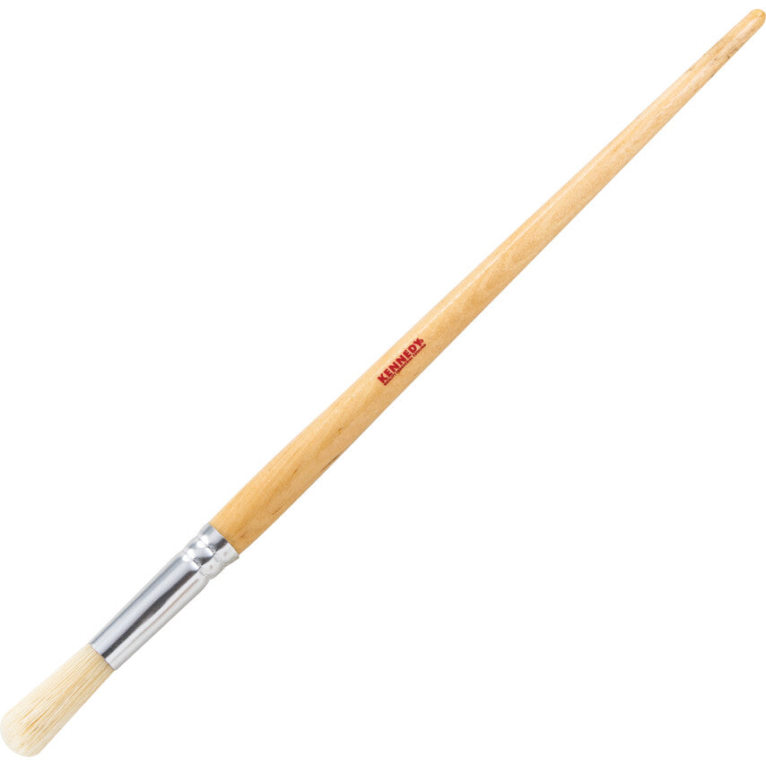 Kennedy No.12, 24mm Round Fitch Paintbrush, Wooden Handle | KEN5336685K