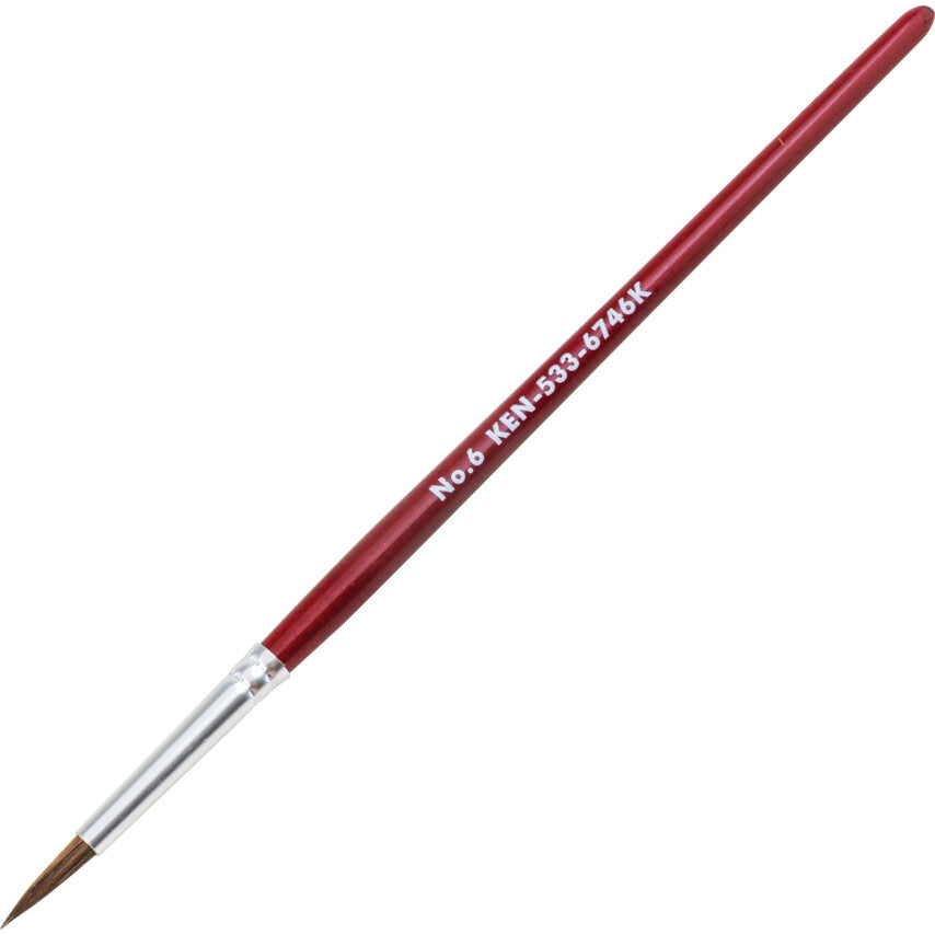 Kennedy No.6, 3.2mm Artist Pencil Paintbrush, Fine Point, Soft Bristle, Varnished Wooden Handle | KEN5336746K