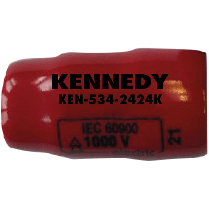 Kennedy 4mm, 3/8" Sq. Dr. Insulated Deep Hexagonal Socket, 1000V | KEN5342424K