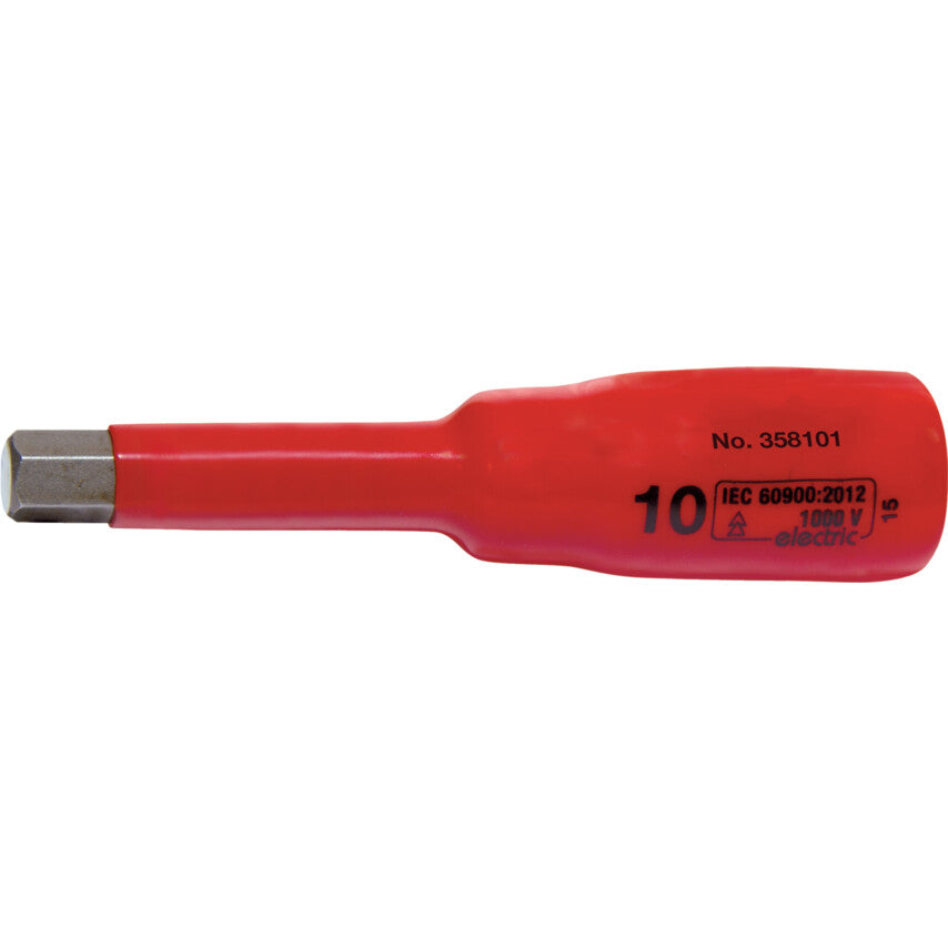 Kennedy 10mm 1/2" Sq. Dr. Insulated Inhex Socket, 1000V | KEN5342511K