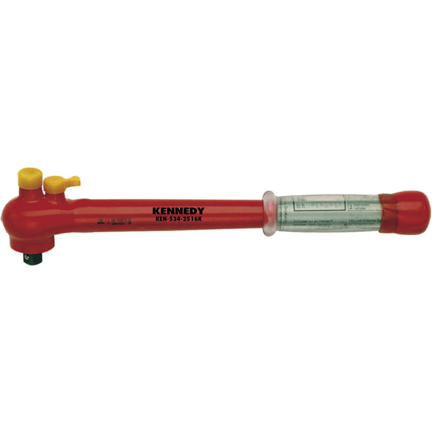 Kennedy 1/2" Sq. Dr. Insulated Adjustable Torque Wrench 5-50 Nm, 1000V | KEN5342516K