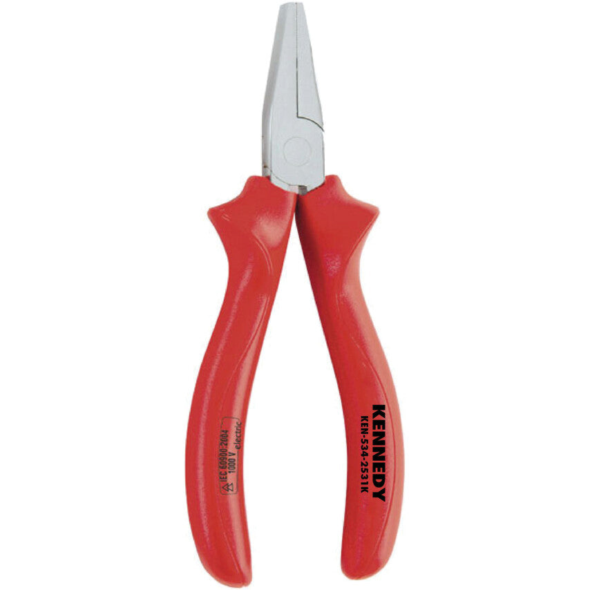 Kennedy 160mm Insulated Flat Nose Pliers, 1000V | KEN5342531K