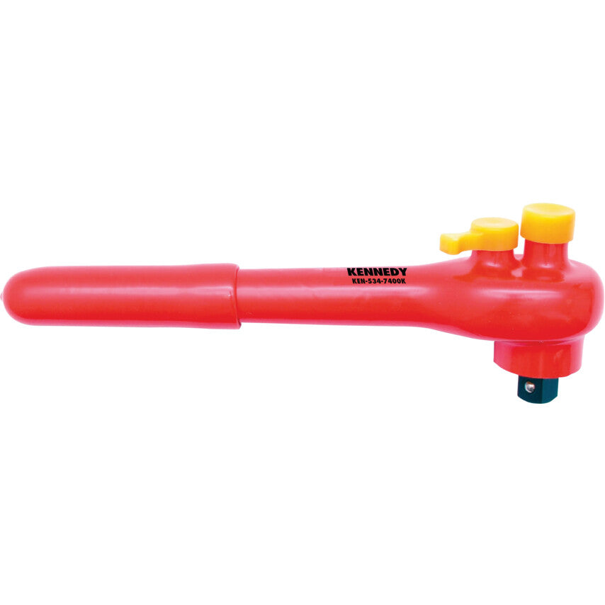 Kennedy-Pro 1/2" Sq. Dr. Insulated Reversible Ratchet Handle, VDE/GS, 1000V | KEN5347400K