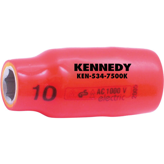 Kennedy-Pro 10mm, 1/2" Dr. Insulated Hexagon Socket, VDE/GS, 1000V (Metric) | KEN5347500K