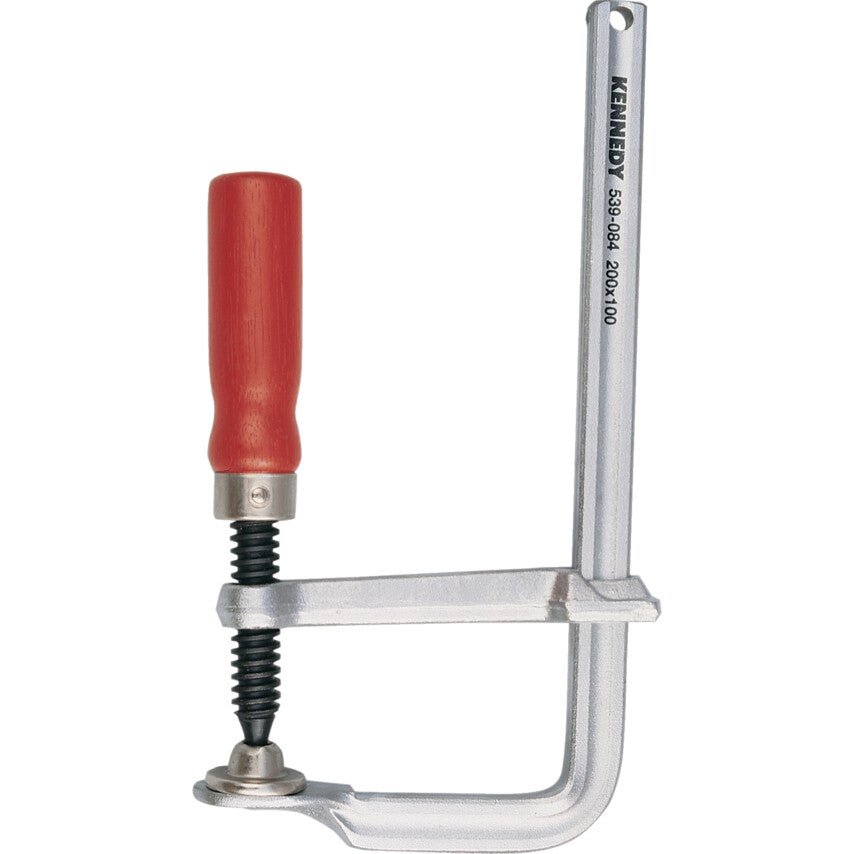 Kennedy F-Clamp, Straight Wooden Handle, 400x120mm | KEN5390900K