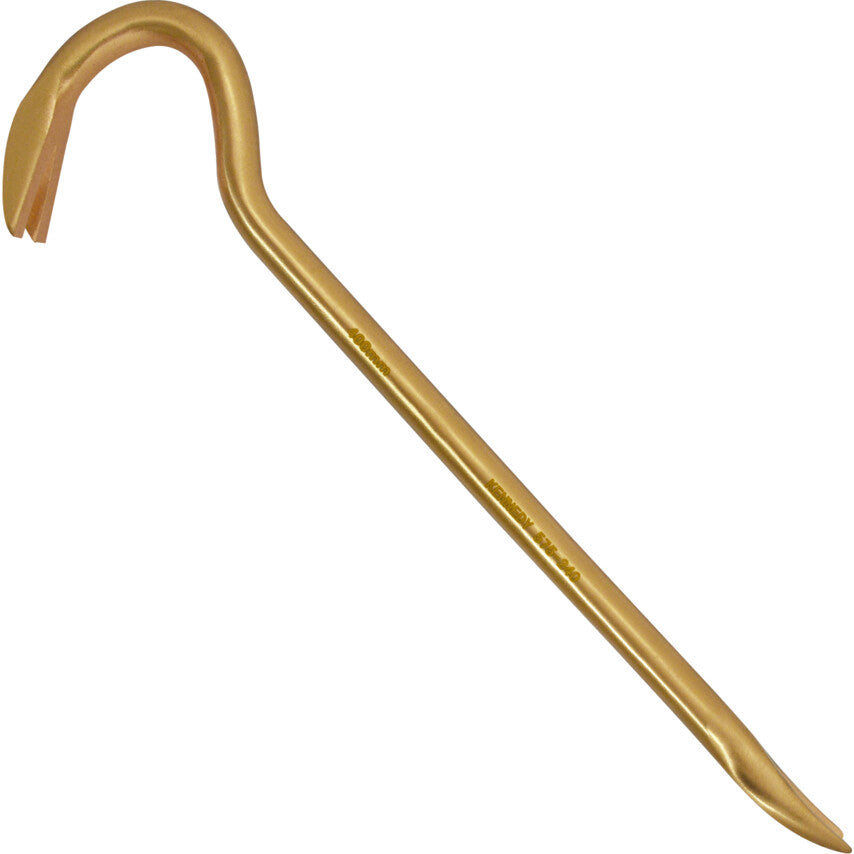Kennedy 400mm Anti-Spark Wrecking Bar, V-Notch, Be-Cu | KEN5752400K