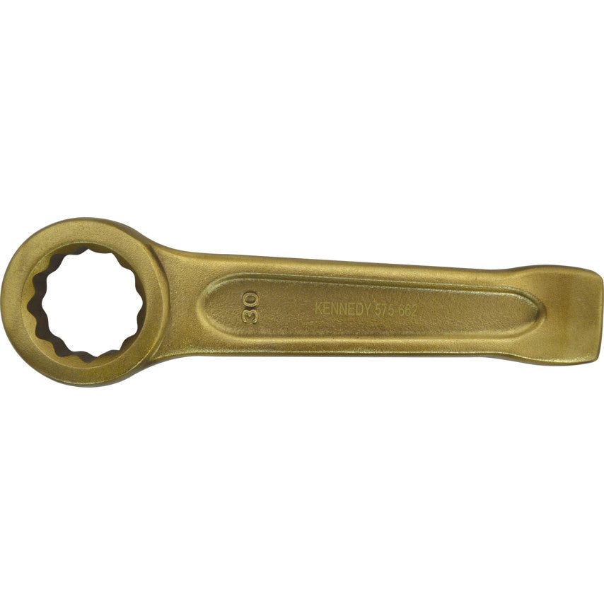 Kennedy-Pro 30mm Anti-Spark Single End Ring Slogging Spanner, Al-Br | KEN5756620K
