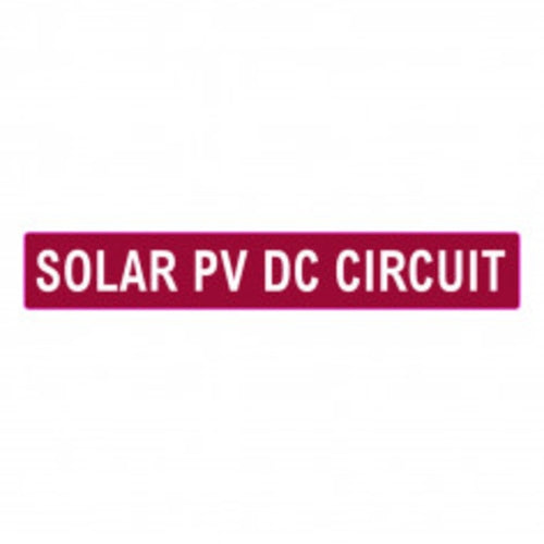 Label Solar PV DC CRCT Red 25.4 x 165mm | SOLAR998
