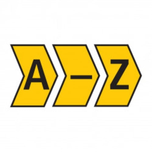 Marker Helagrip 2.0 - 5.0mm Yellow Marker Kit A - Z | HG25MYLAZ