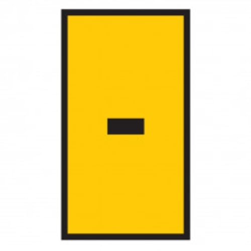 Marker Ovalgrip 6.0 - 10mm Yellow Marked Dash | HO854M-YL
