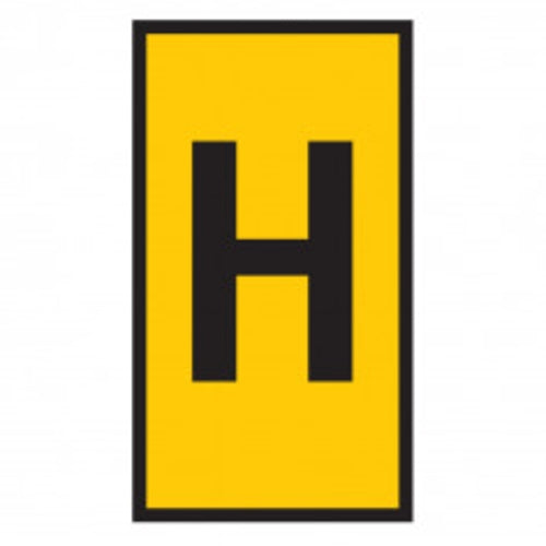 Marker Ovalgrip 6.0 - 10mm Yellow Marked H | HO854MHYL