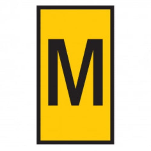 Marker Ovalgrip 6.0 - 10mm Yellow Marked M | HO854MMYL