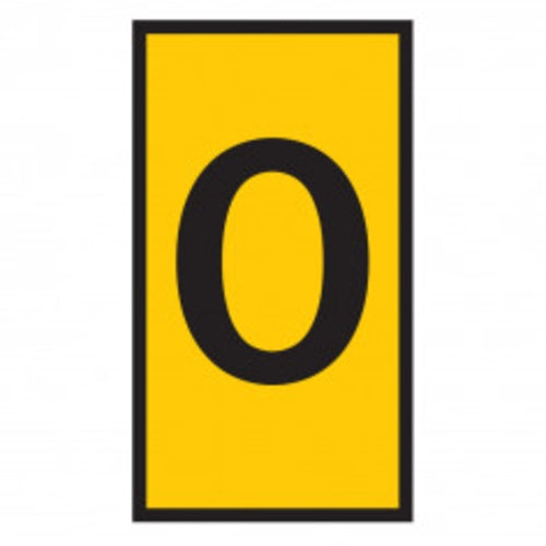 Marker Ovalgrip 6.0 - 10mm Yellow Marked O | HO854MOYL