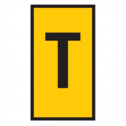 Marker Ovalgrip 6.0 - 10mm Yellow Marked T | HO854MTYL