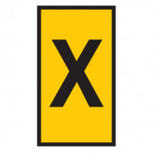 Marker Ovalgrip 6.0 - 10mm Yellow Marked X | HO854MXYL