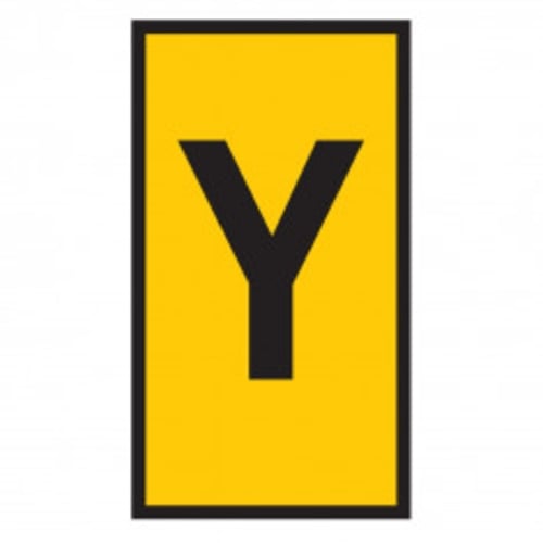 Marker Ovalgrip 6.0 - 10mm Yellow Marked Y | HO854MYYL