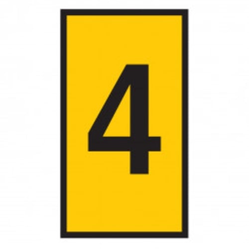 Marker WIC 1 0.5-1.5mm Yellow Marked 4 | W1M4YL