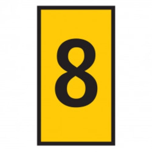 Marker WIC 1 0.5-1.5mm Yellow Marked 8 | W1M8YL