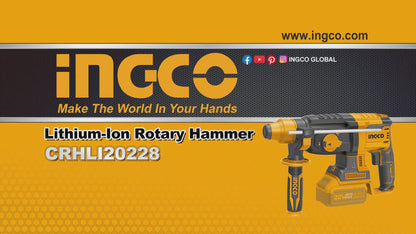 Ingco 20V BL Cordless SDS-Plus Rotary Hammer Drill 2.5J (Solo Unit) | CRHLI20228