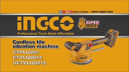 Ingco 20V Cordless Tile Vibration Machine (Bare Tool) | CTVLI2001
