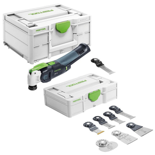 Festool OSC 18 E-Basic VECTURO Cordless Oscillator + Saw Blade Set