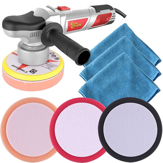 Tork Craft Random Orbital Polisher with Foam Pads & Microfiber Cloths | TORKIT032