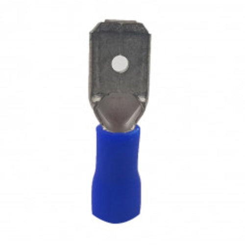 Terminal Twin Grip Blue Male Disconnect 6.35mm Blue | T2DM