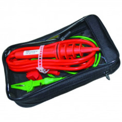 Test Leads for TIN8D & Clips + Bag 2.7m Red Black & Green | TIN8DTLKT