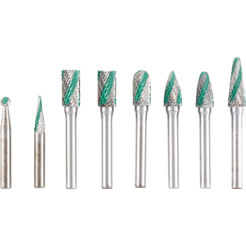 York 8Pc Speedway Double Cut Burr Set, Cut 6, 6mm Shank | YRK2109920K