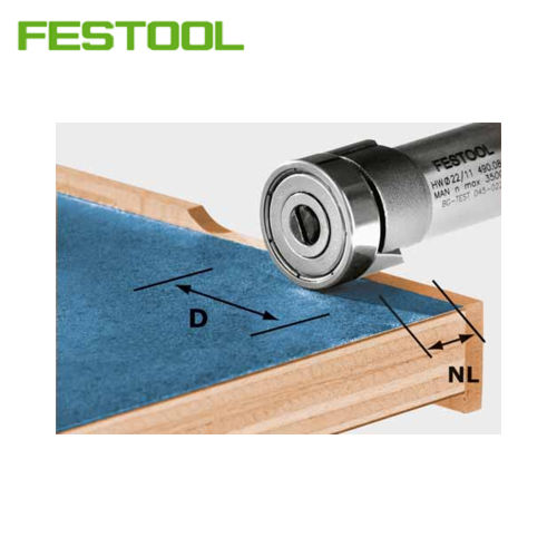 Edge trimming cutter HW HW D22/8-OFK