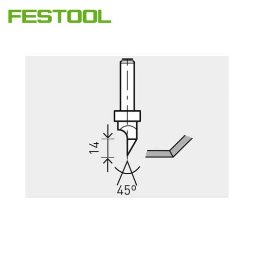 Cutter V groove HW shank 8 mm HW S8 D12,5/45&deg;