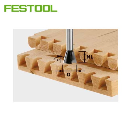 Dovetail cutter HW shank 8 mm HW S8 D14,3/16/10&deg;