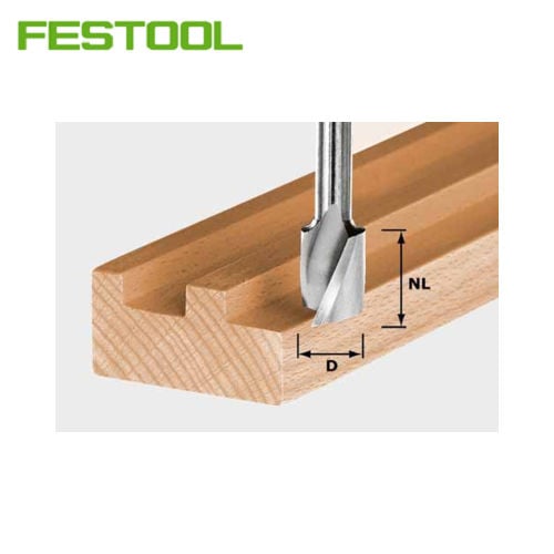 Spiral groove cutter HS shank 8 mm HS Spi S8 D6/16